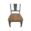 International Concepts Set of Two Soild Wood Panel Back Chair in Hickory/Washed Coal CI45-110P